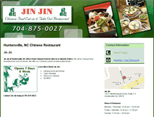 Tablet Screenshot of jinjinchinese.com
